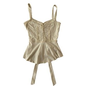 Free People, Y2K, Tie Back, Satin Ribbon Tank